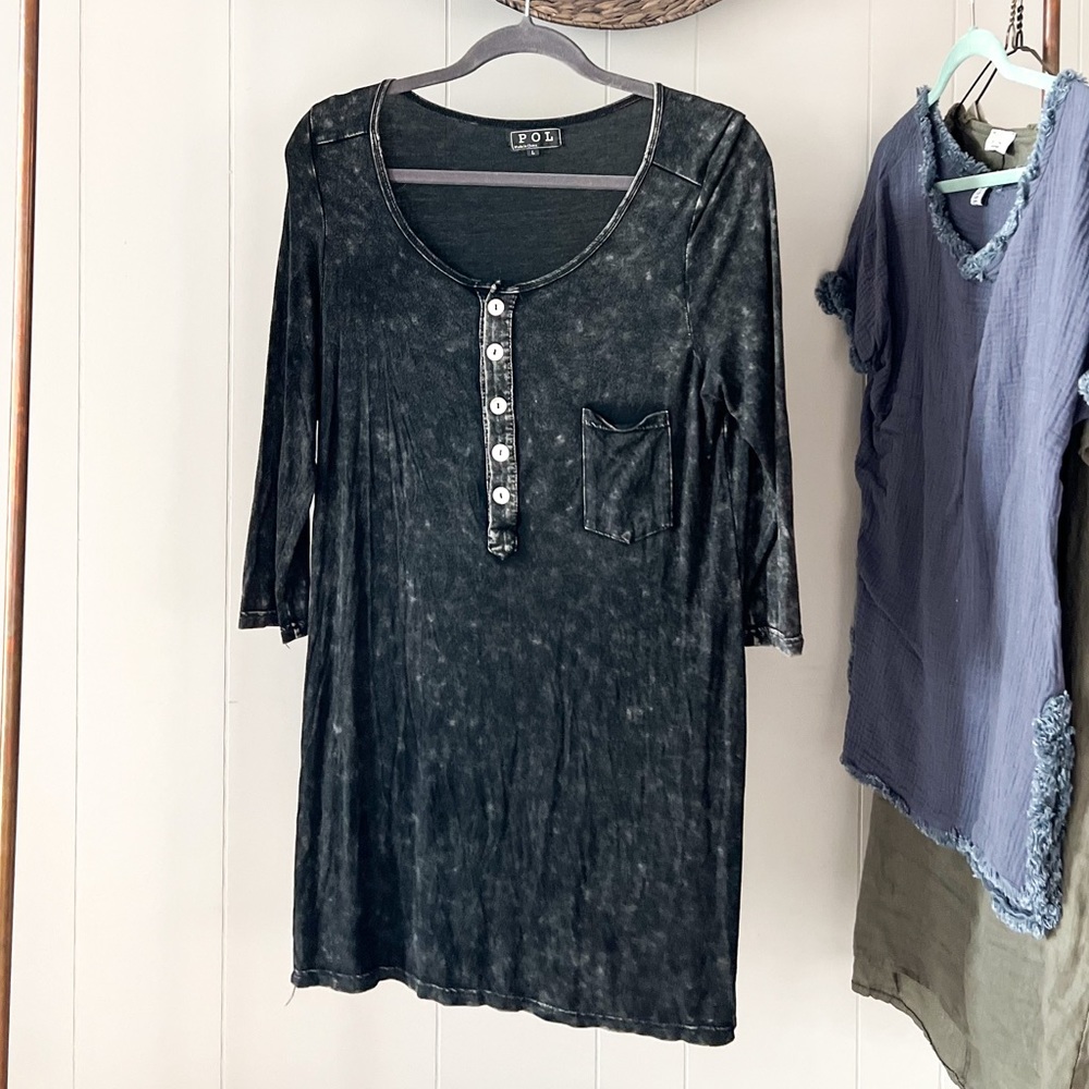 POL Tunic-Length Soft Shirt